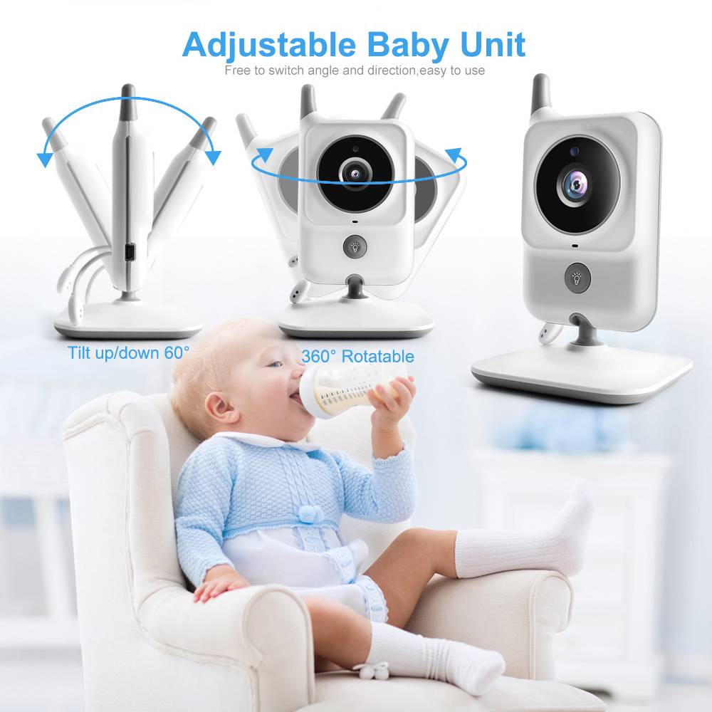 Wireless LCD Two-Way Audio Video Baby Monitor