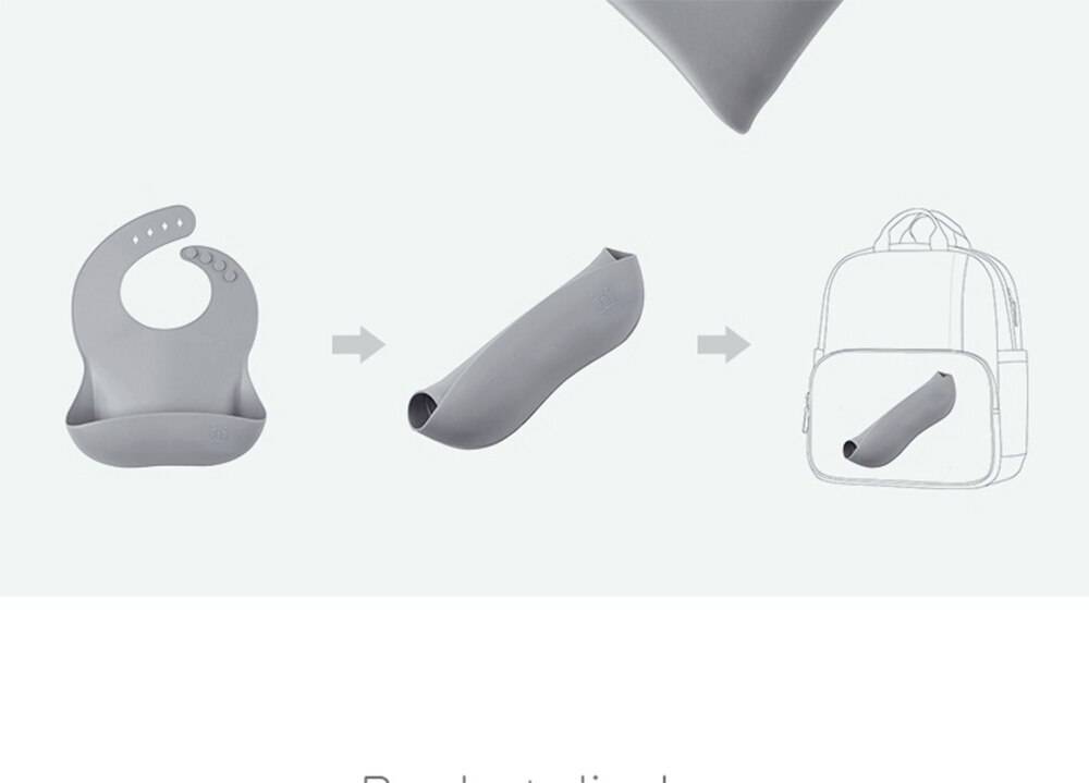 Children's Tableware Silicone Bowl+Plate+Spoon+Bibs  Set