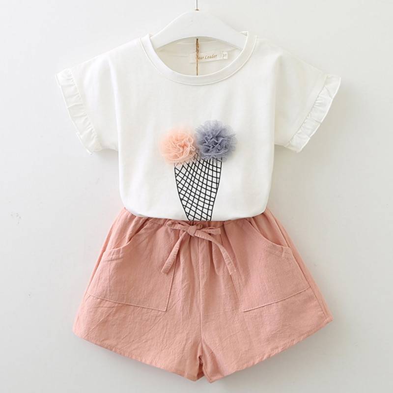 Girls Summer Clothing Set 2 Pcs