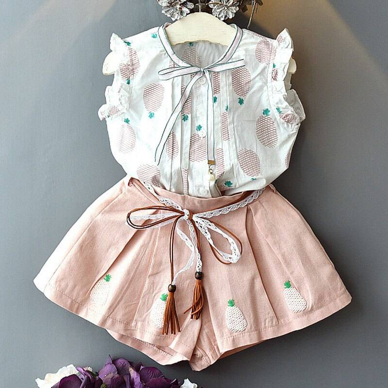 Girls Summer Clothing Set 2 Pcs