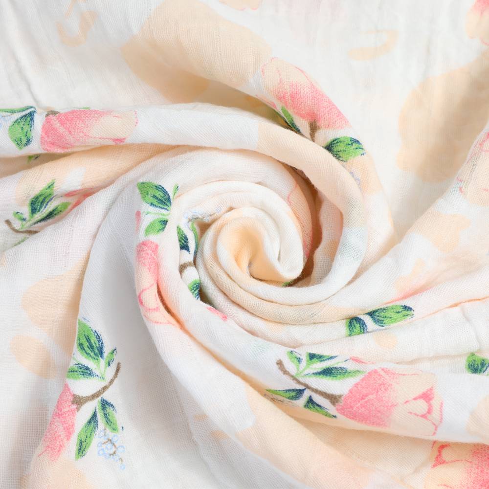 Multifunction Organic Cotton Muslin with Cartoon Prints