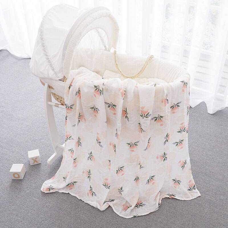 Multifunction Organic Cotton Muslin with Cartoon Prints