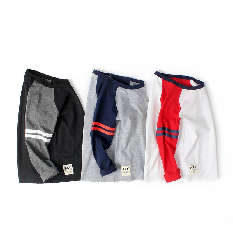 Boys Basic Striped Long Sleeve