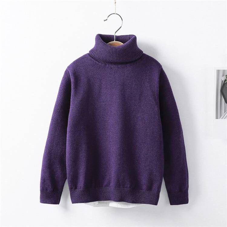 Kid's Turtleneck Basic Sweater