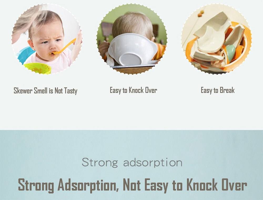 Children's Tableware Silicone Bowl+Plate+Spoon+Bibs  Set