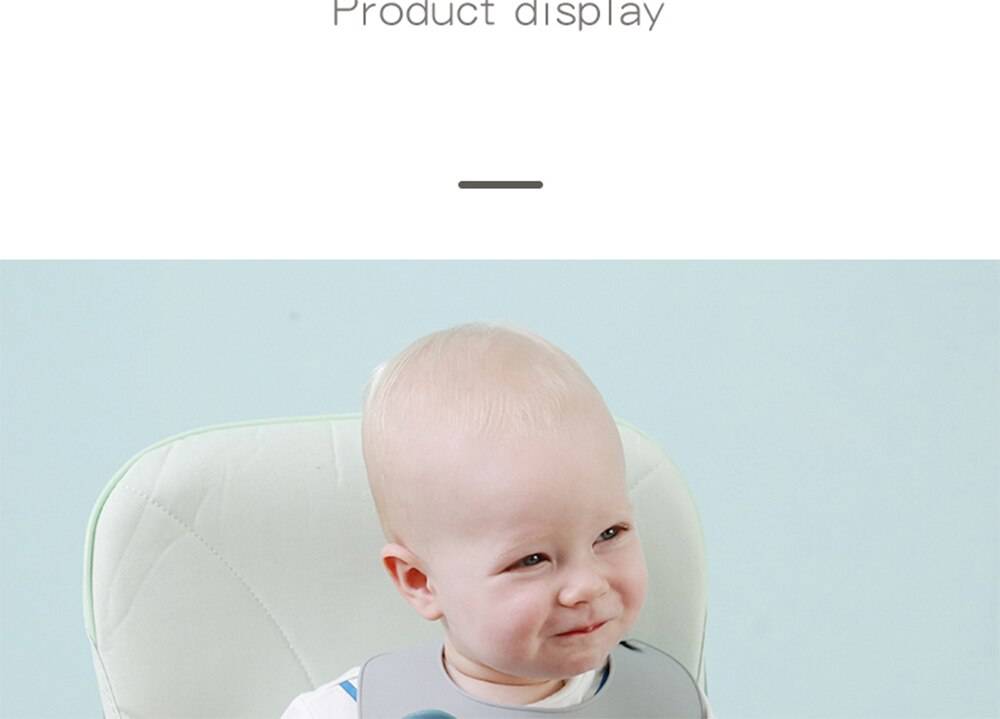 Children's Tableware Silicone Bowl+Plate+Spoon+Bibs  Set