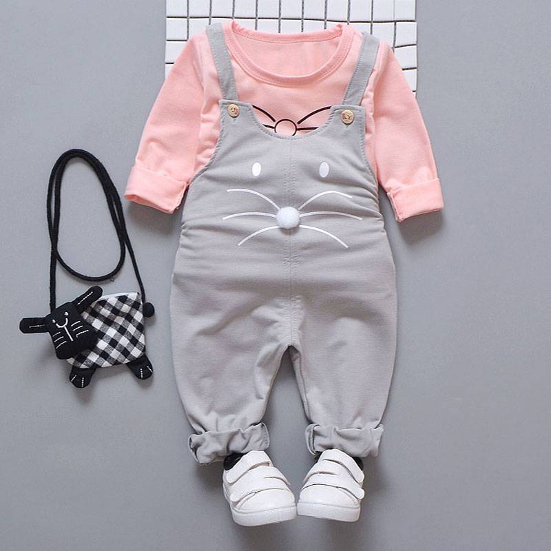 Spring newborn baby girls clothes sets 