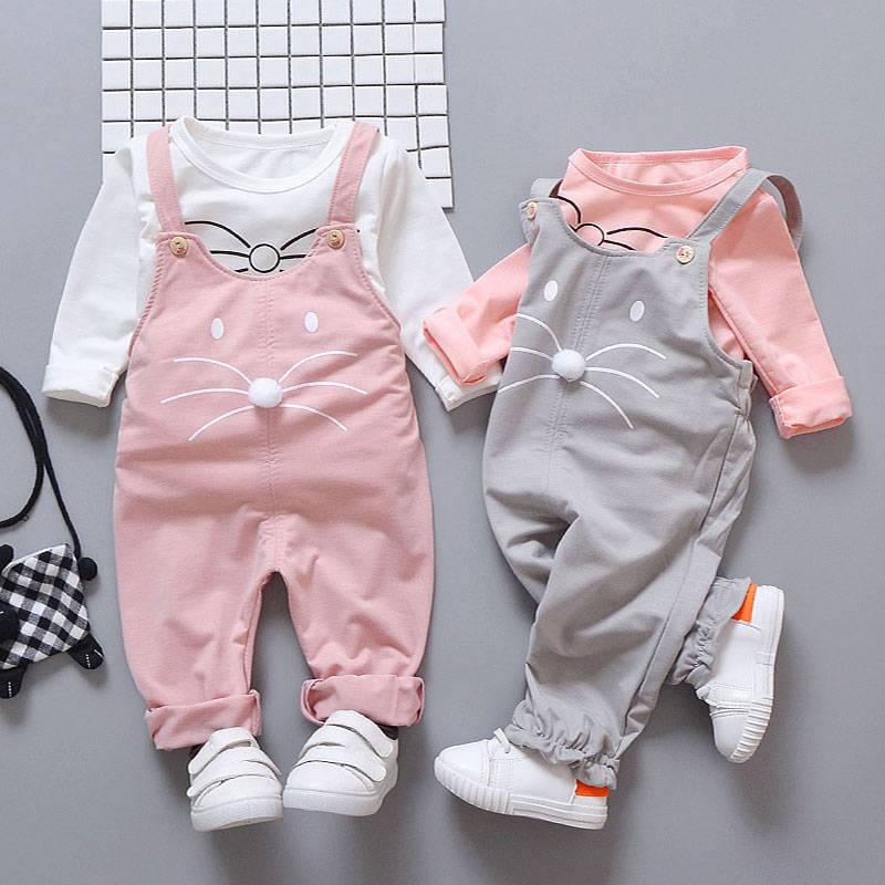 Spring newborn baby girls clothes sets 
