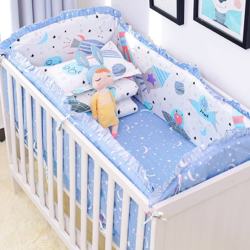 Erumly Cotton Baby’s Crib Bedding Set Cotton Baby's Crib Bedding Set