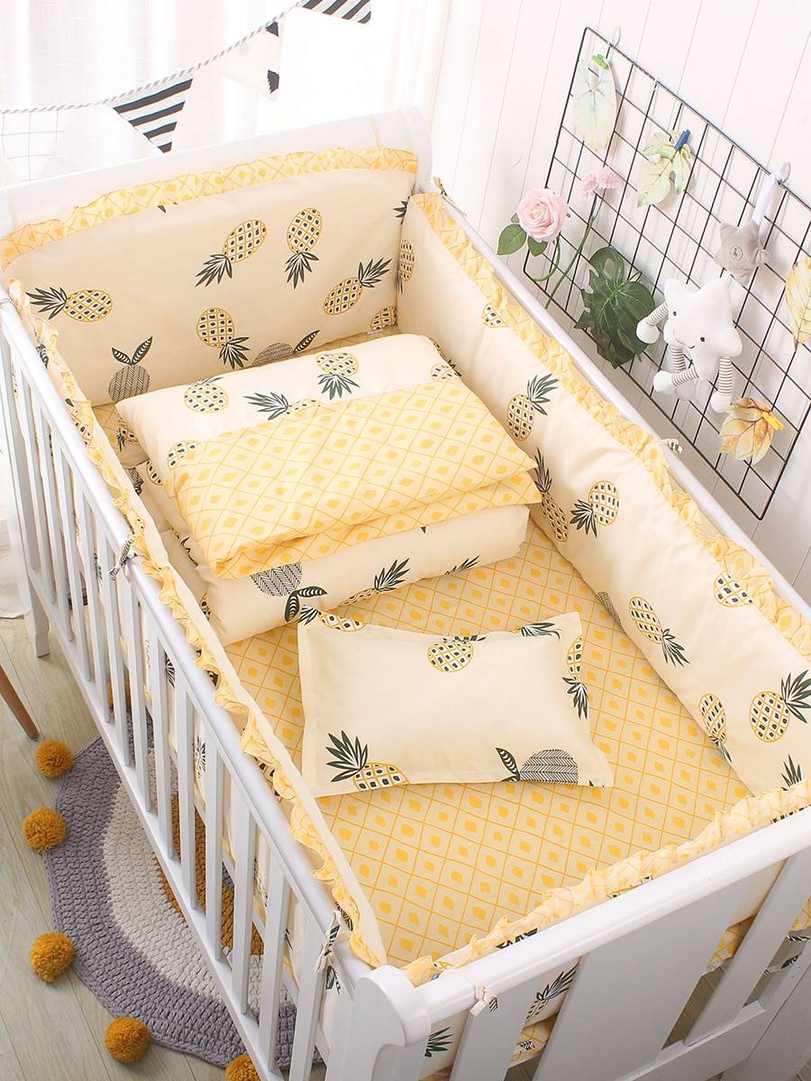 Erumly Cotton Baby’s Crib Bedding Set Cotton Baby's Crib Bedding Set