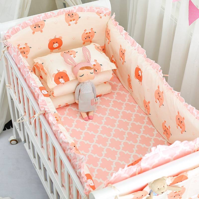 Erumly Cotton Baby’s Crib Bedding Set Cotton Baby's Crib Bedding Set