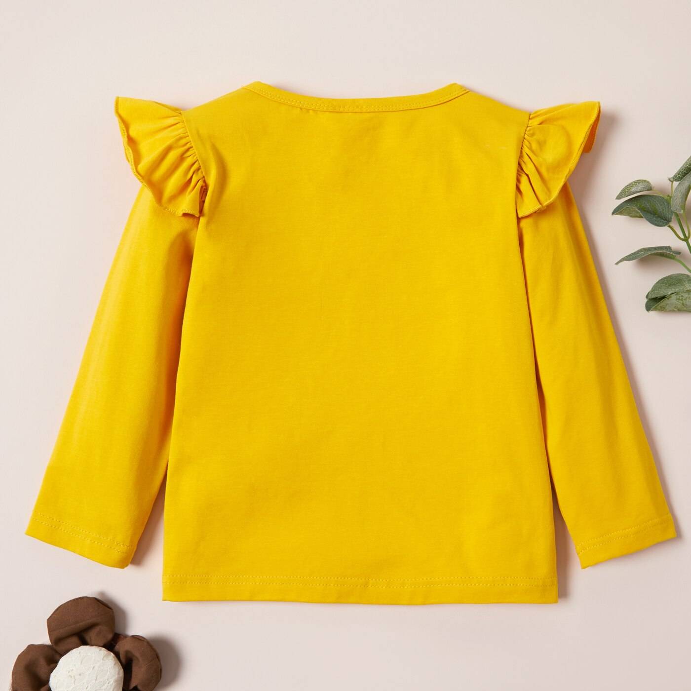 PatPat 2021 New Arrival Autumn And Spring  3-pack Girls T-shirt Floral Dots Long-sleeve Tee Sets Children Clothing