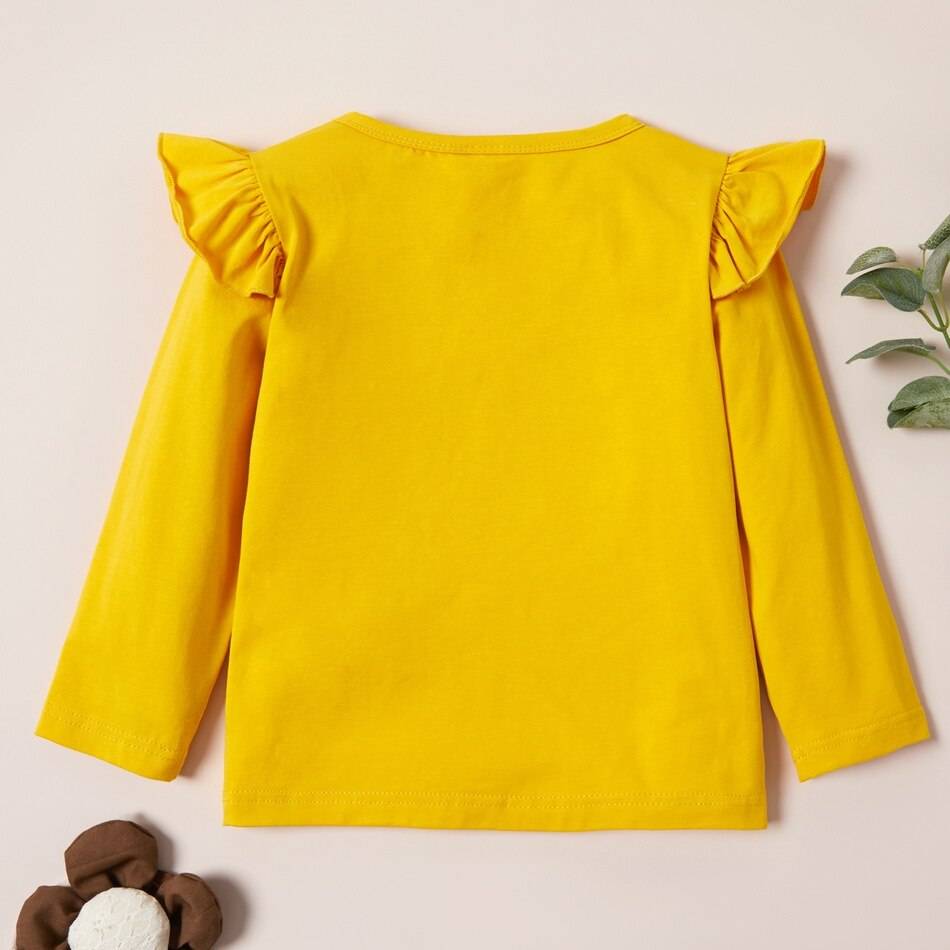 PatPat 2021 New Arrival Autumn And Spring  3-pack Girls T-shirt Floral Dots Long-sleeve Tee Sets Children Clothing